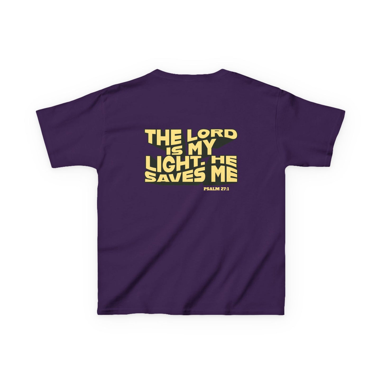 Psalm 27:1 Kids T-Shirt – The Lord Is My Light