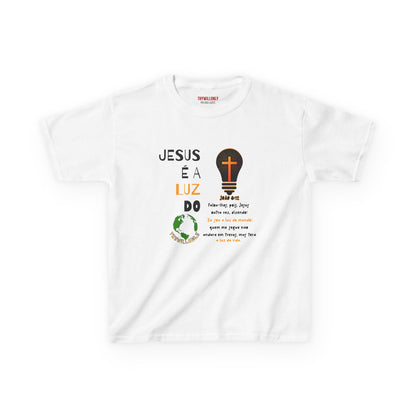 João 8:12 - Camiseta Jovenes: A Luz do Mundo