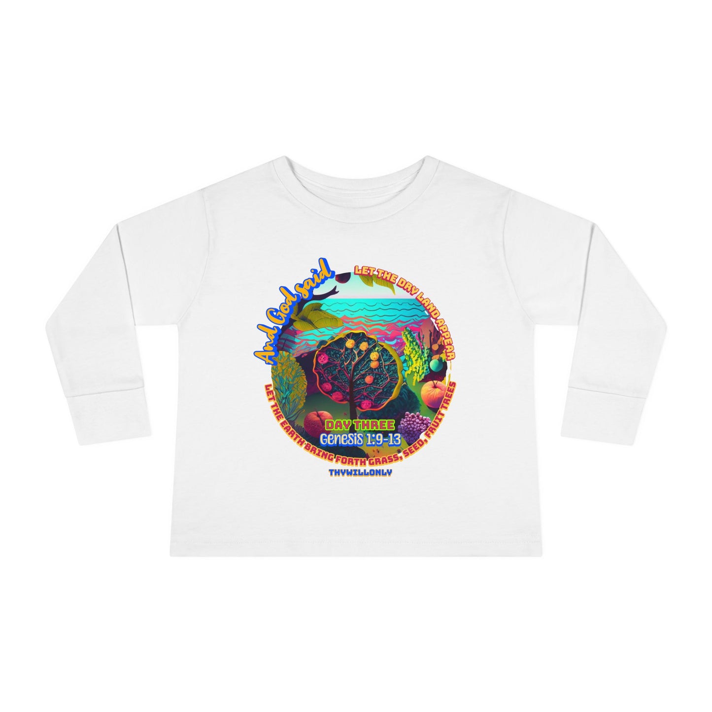 Creation Day 3 Toddler LS Tee: Land, Seas & Life