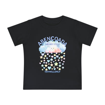 Salmo 115:13 - Camiseta de Bebê Abençoada