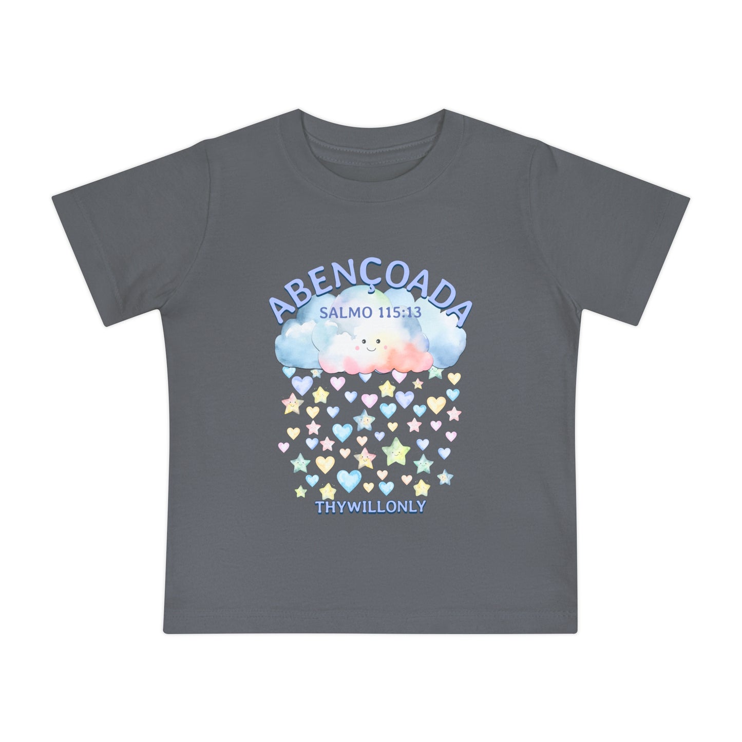 Salmo 115:13 - Camiseta de Bebê Abençoada