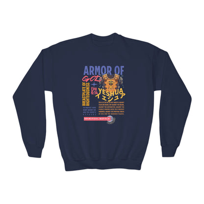 Ephesians 6:14 Youth Crewneck: Breastplate of Righteousness – Armor of God