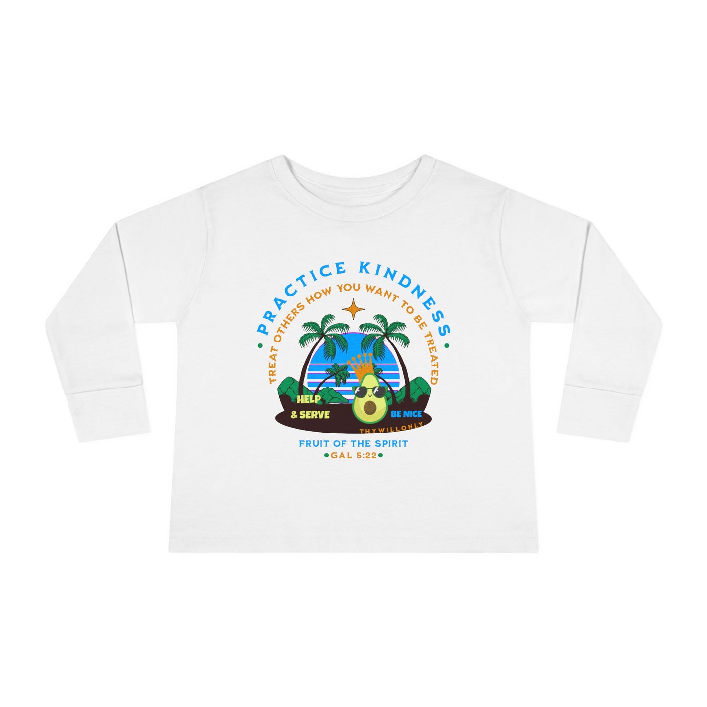 Galatians 5:22 Toddler LS Tee: Kindness – Fruit of the Spirit