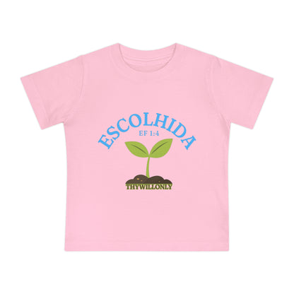 Efésios 1:4 - Camiseta de Bebê Escolhida