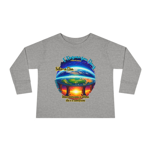 Camiseta Infantil de Manga Longa – Dia 7 da Criação: Deus Descansou