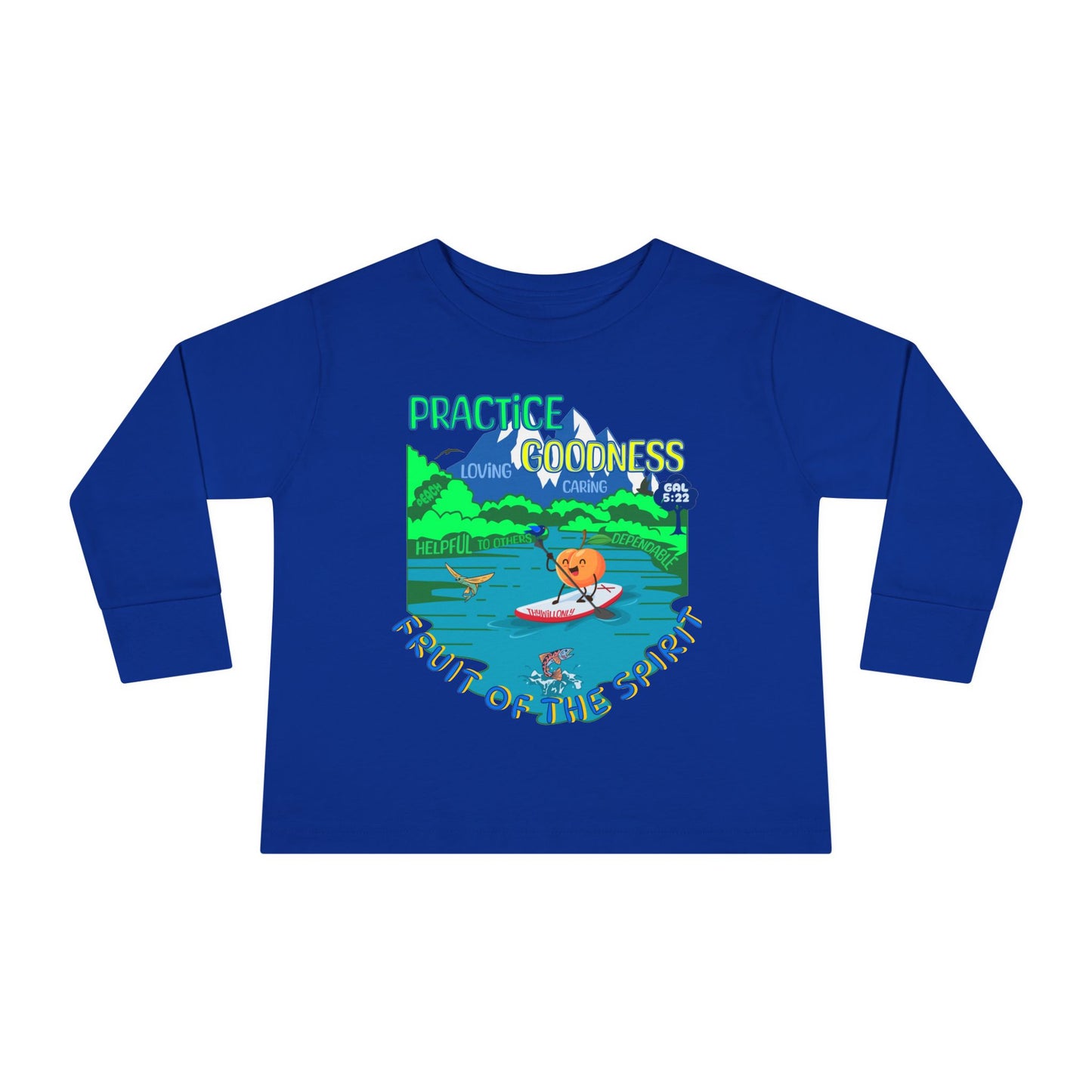 Galatians 5:22 Toddler LS Tee: Goodness – Fruit of the Spirit