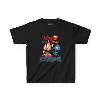 Camiseta Infantil – A Língua é um Fogo – Tiago 3:6