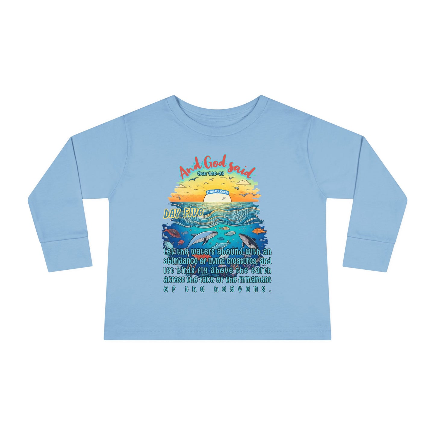 Creation Day 5 Toddler LS Tee: Soar & Splash
