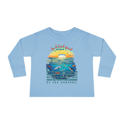 Creation Day 5 Toddler LS Tee: Soar & Splash