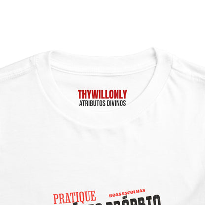 Gálatas 5:23 Camiseta Infantil: Domínio Próprio – Fruto do Espírito