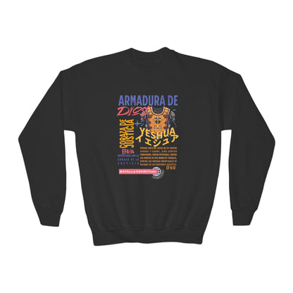Efesios 6:14 - Sudadera Juvenil: Coraza de Justicia – Armadura de Dios