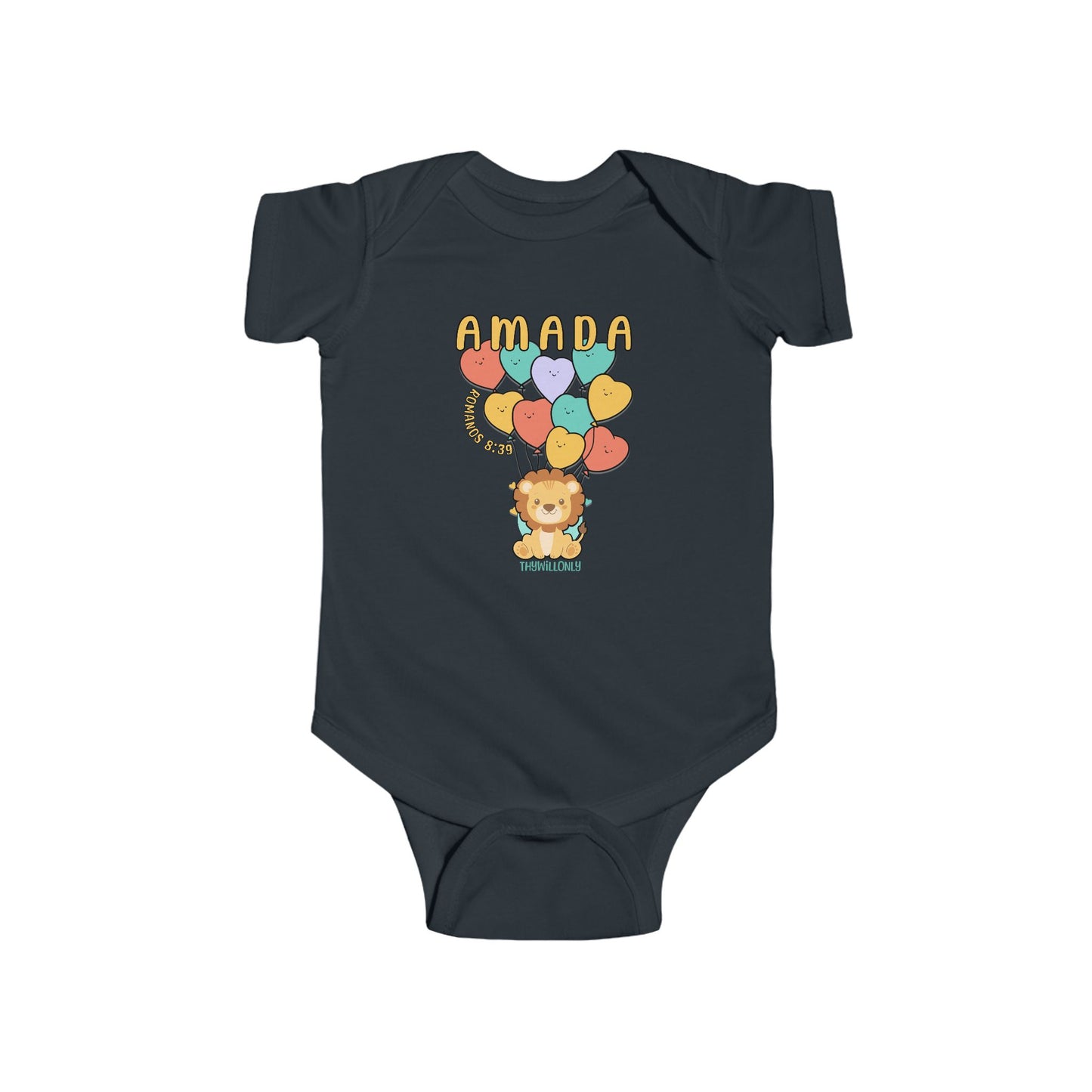 Romanos 8:38 - Body de Bebê Amada