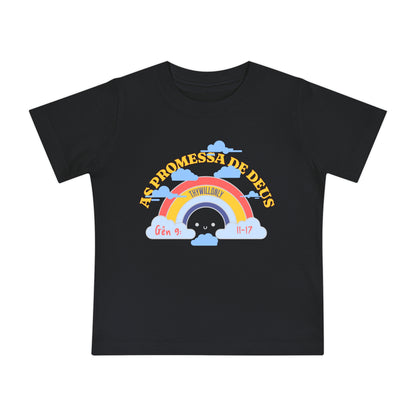 Gênesis 9:11–17 - Camiseta de Bebê A Promessa de Deus