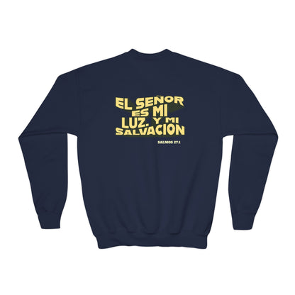 Salmos 27:1 - Sudadera Jovenes: El Señor Es Mi Luz