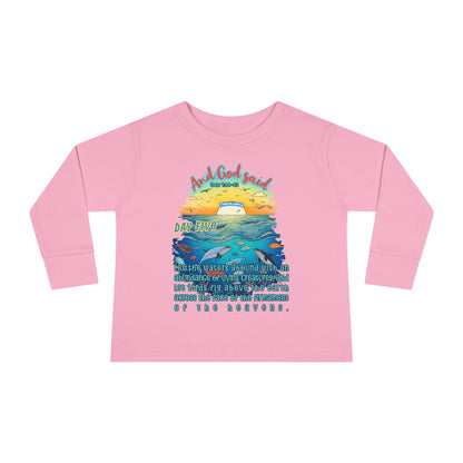 Creation Day 5 Toddler LS Tee: Soar & Splash