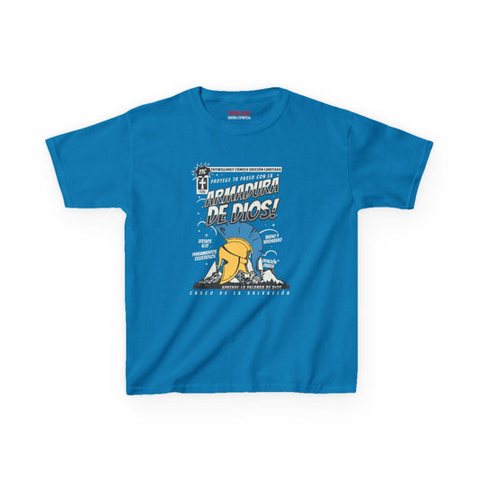 Efesios 6:17 - Camiseta Juvenil: Casco de la Salvación – Armadura de Dios