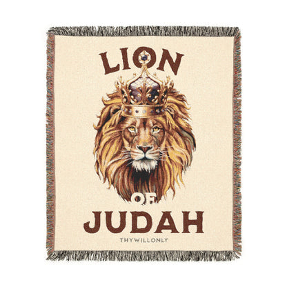Lion of Judah Woven Blanket – Revelation 5:5