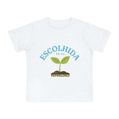 Efésios 1:4 - Camiseta de Bebê Escolhida