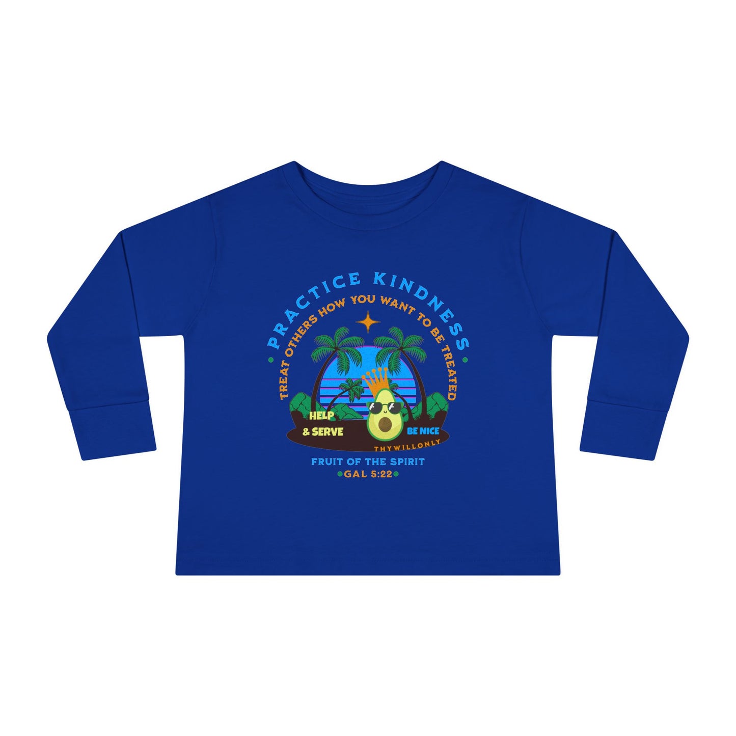 Galatians 5:22 Toddler LS Tee: Kindness – Fruit of the Spirit