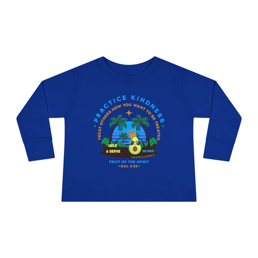 Galatians 5:22 Toddler LS Tee: Kindness – Fruit of the Spirit