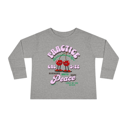 Galatians 5:22 Toddler LS Tee: Peace – Fruit of the Spirit