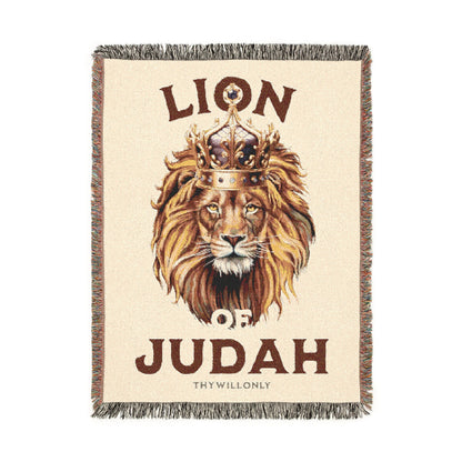 Lion of Judah Woven Blanket – Revelation 5:5