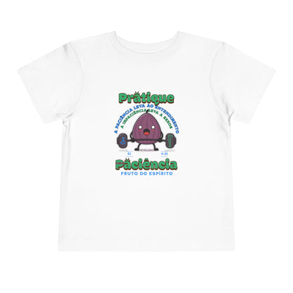 Camiseta Infantil Gálatas 5:22 – Paciência: Fruto do Espírito
