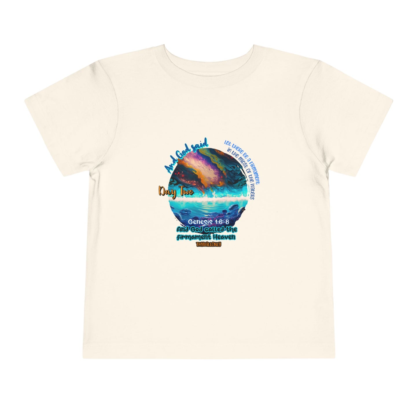 Creation Day 2 Toddler Tee: Sky Above, Waters Below