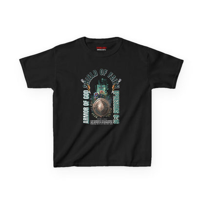 Ephesians 6:16 Youth Tee: Shield of Faith – Armor of God