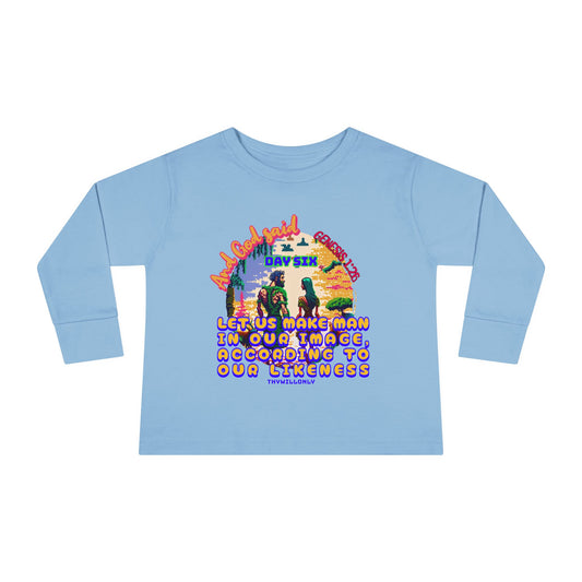 Creation Day 6 Toddler LS Tee: Made in His Image