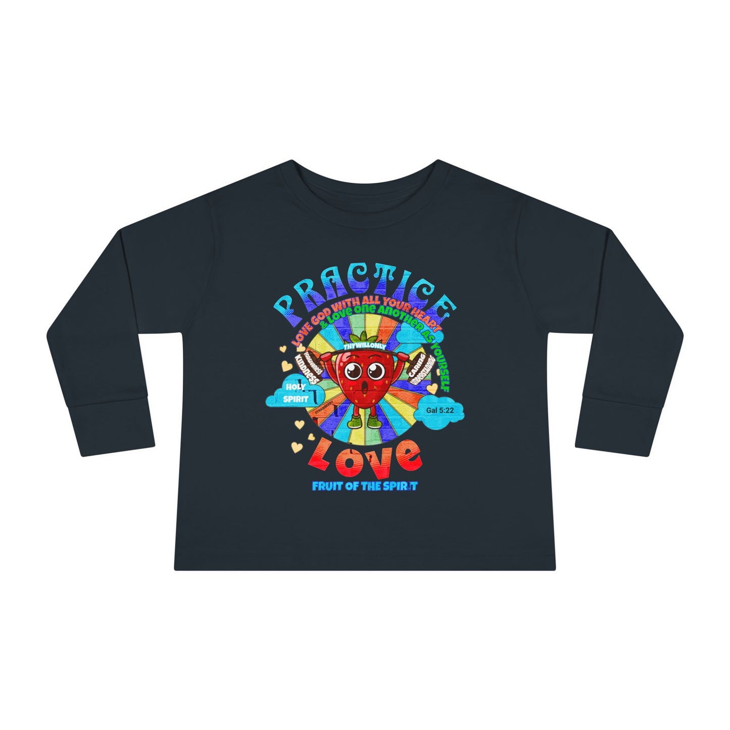 Galatians 5:22 Toddler LS Tee: Love – Fruit of the Spirit