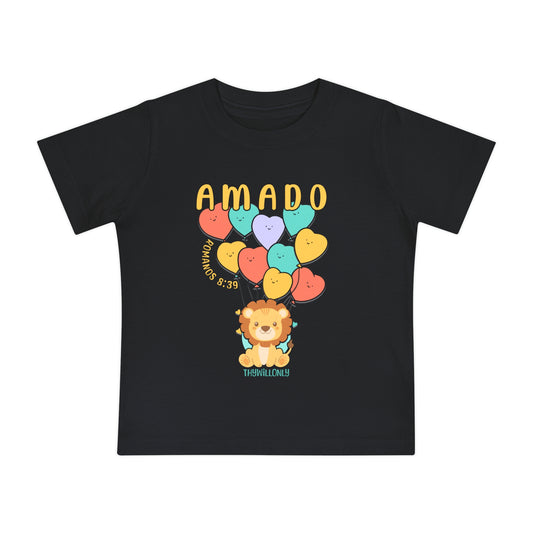 Romanos 8:38 - Camiseta de Bebê Amado