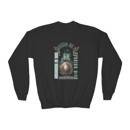 Efesios 6:16 - Sudadera Juvenil: Escudo de la Fe – Armadura de Dios