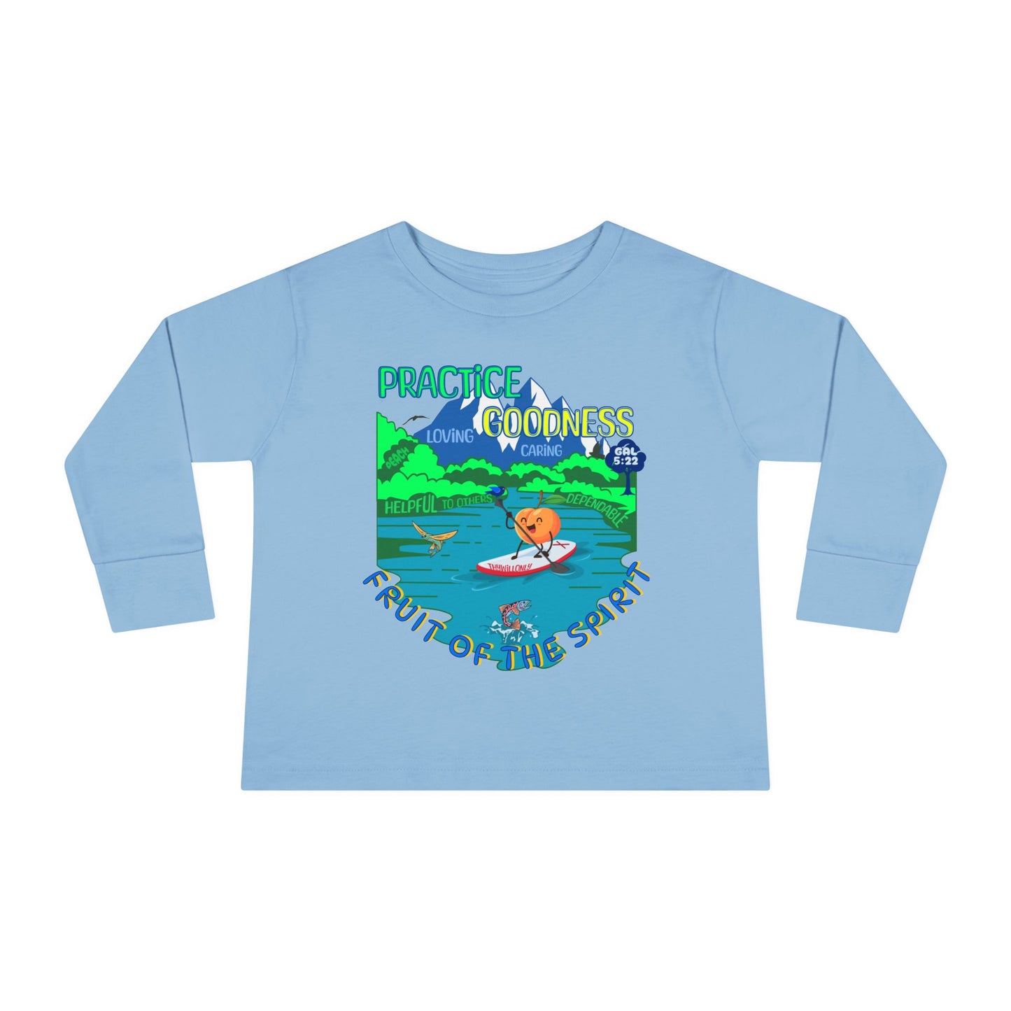 Galatians 5:22 Toddler LS Tee: Goodness – Fruit of the Spirit