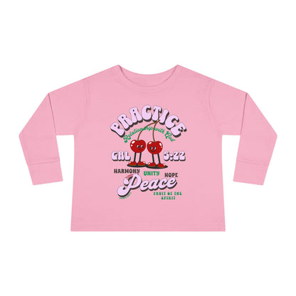 Galatians 5:22 Toddler LS Tee: Peace – Fruit of the Spirit