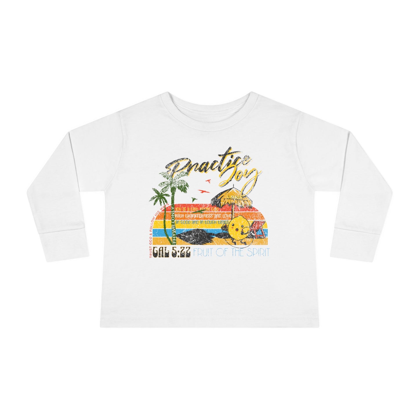 Galatians 5:22 Toddler LS Tee: Joy – Fruit of the Spirit