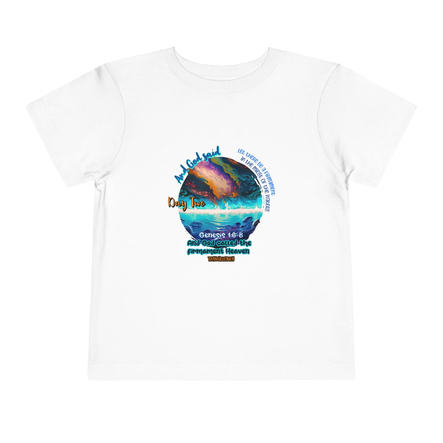 Creation Day 2 Toddler Tee: Sky Above, Waters Below
