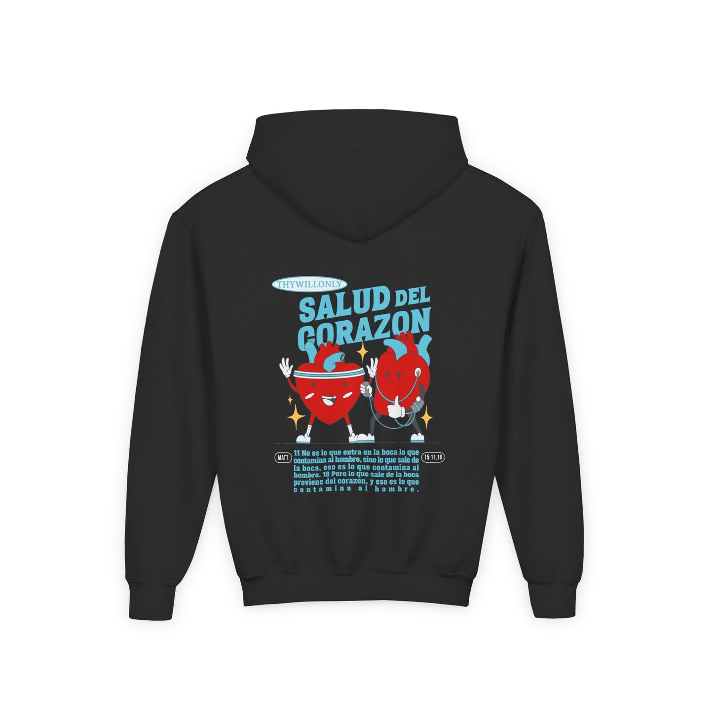 Mateo 15:11,18 - Sudadera para Niños: Las Palabras Reflejan el Corazón