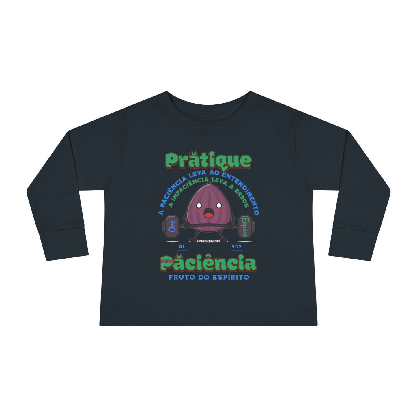 Gálatas 5:22 Camiseta Infantil: Paciência – Fruto do Espírito