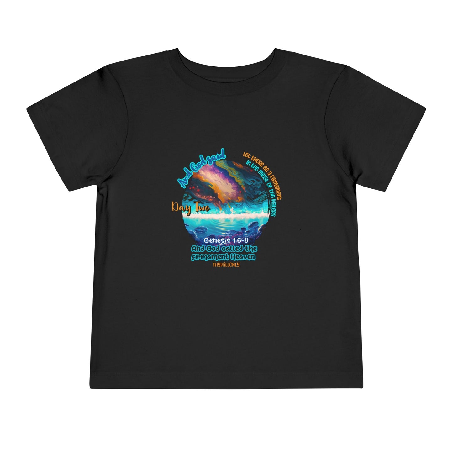 Creation Day 2 Toddler Tee: Sky Above, Waters Below