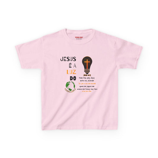 João 8:12 - Camiseta Jovenes: A Luz do Mundo