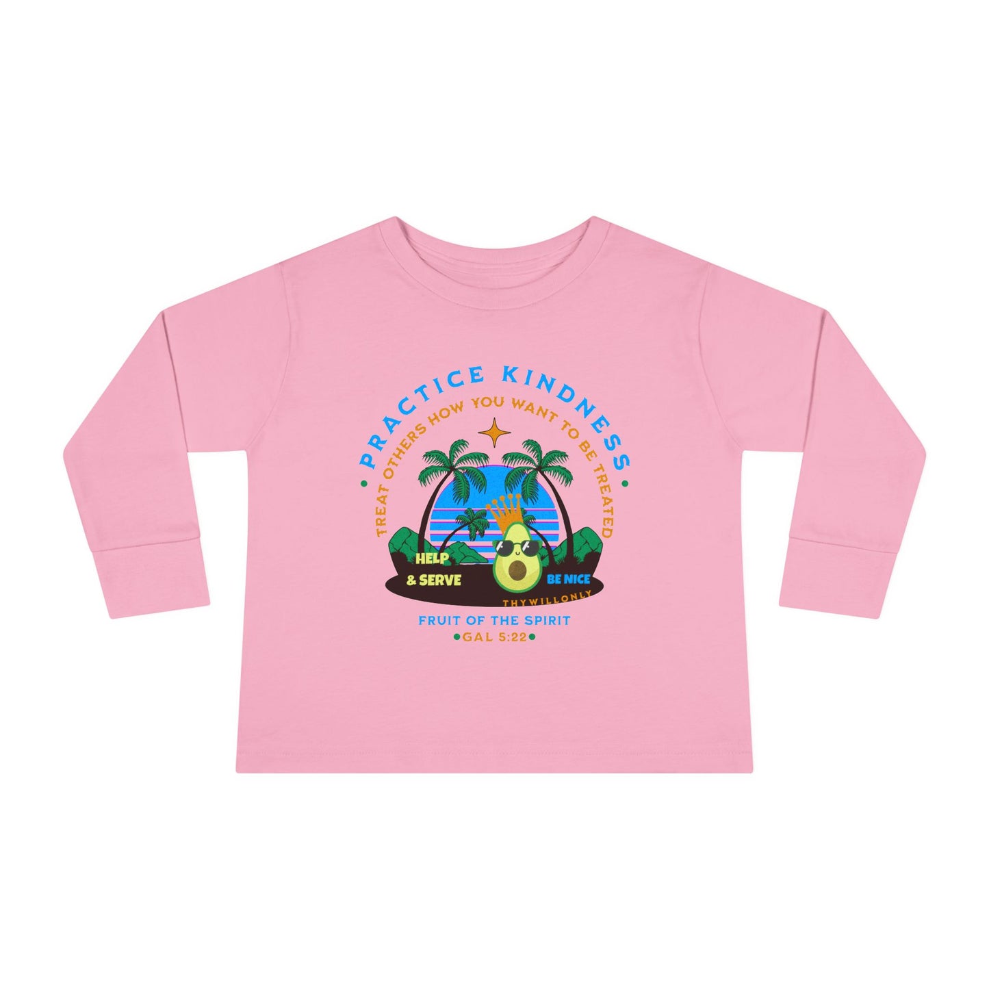 Galatians 5:22 Toddler LS Tee: Kindness – Fruit of the Spirit