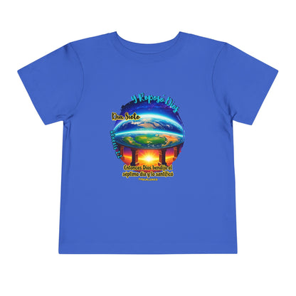 Día 7 de la Creación - Camiseta Infantil: Dios Descansó