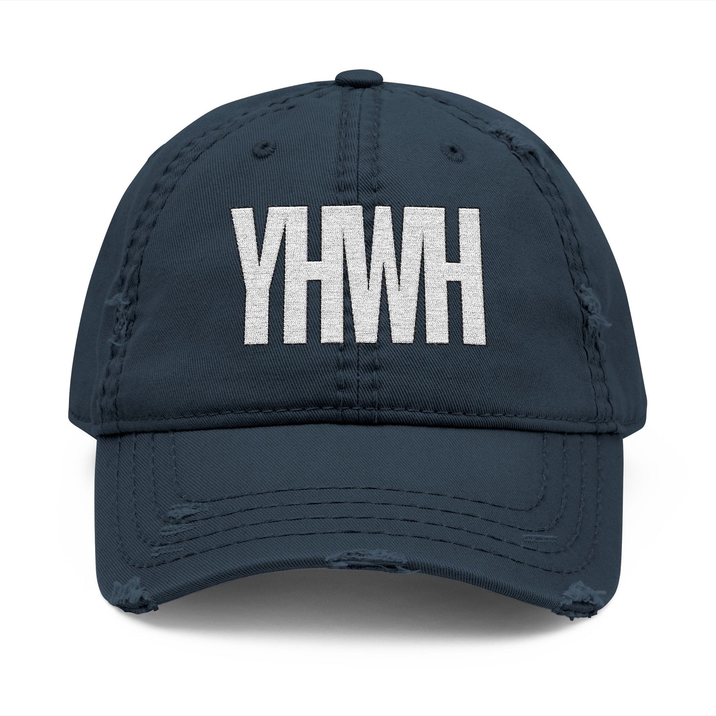 YHWH Distressed Cap - White Letter Edition