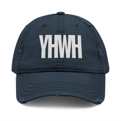 YHWH Distressed Cap - White Letter Edition