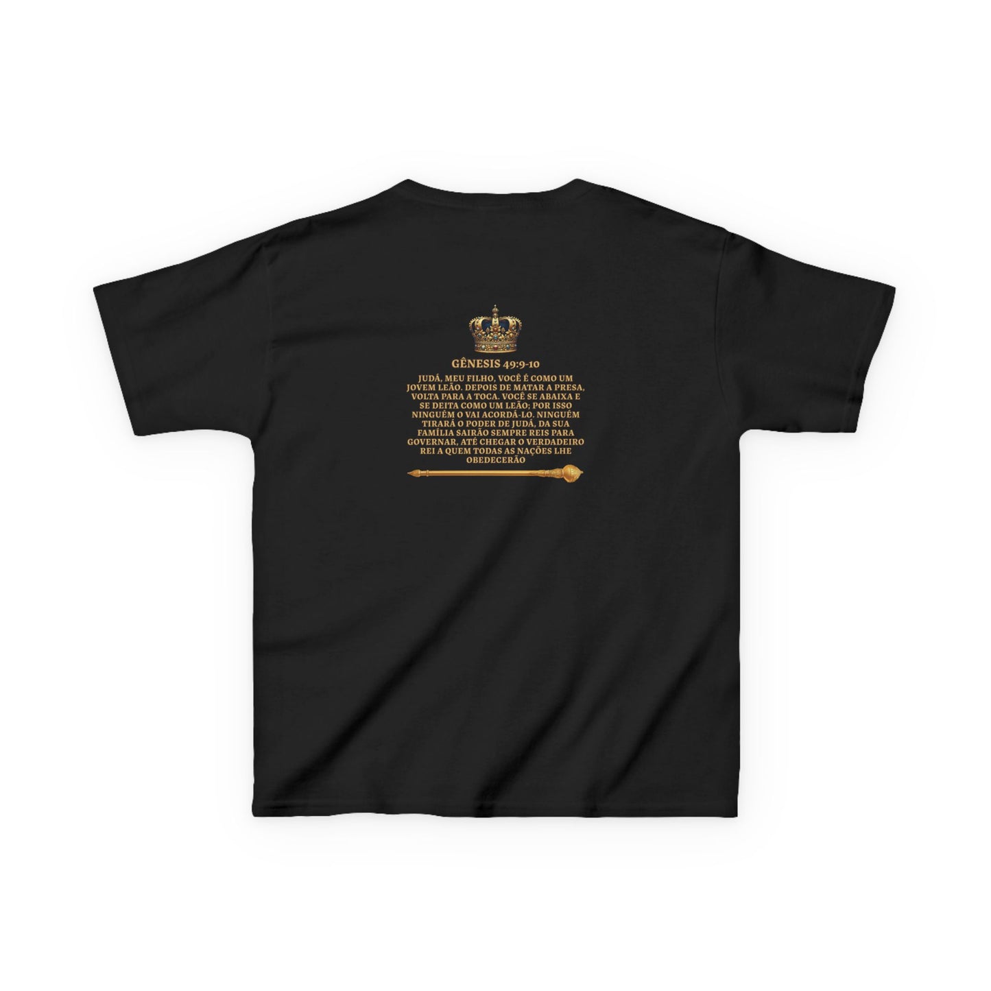 Gênesis 49:9–10 - Camiseta Juvenil: Leãozinho de Judá